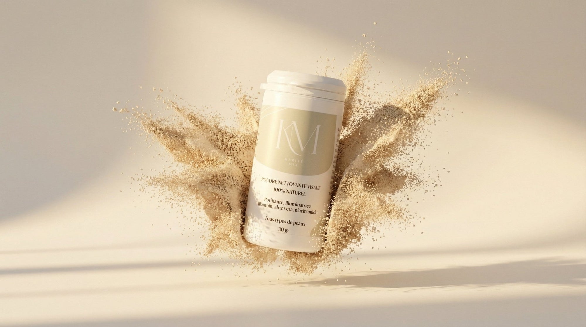 Poudre Nettoyante Moussante Visage au Niacinamide - Karité Mix