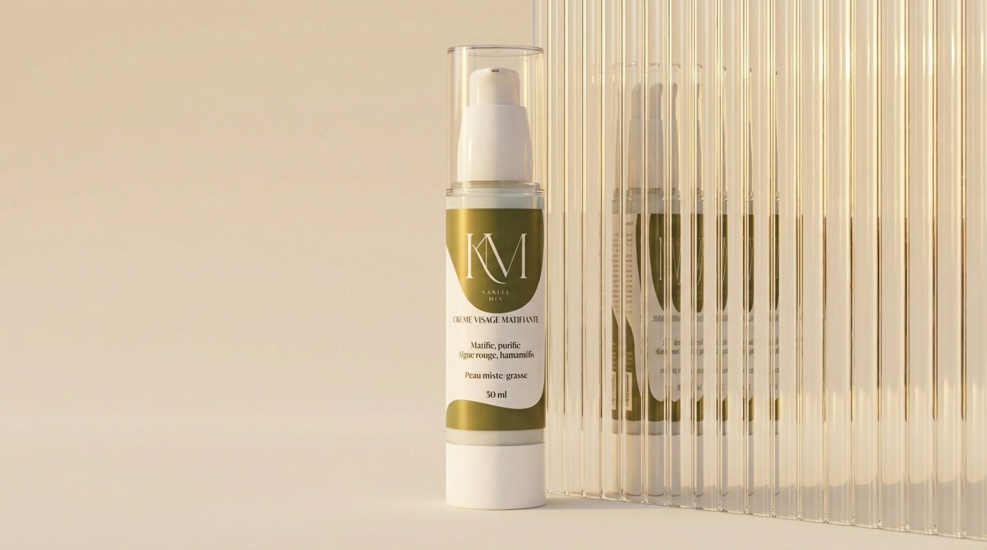 Crème visage matifiante - 50ml - Karité Mix